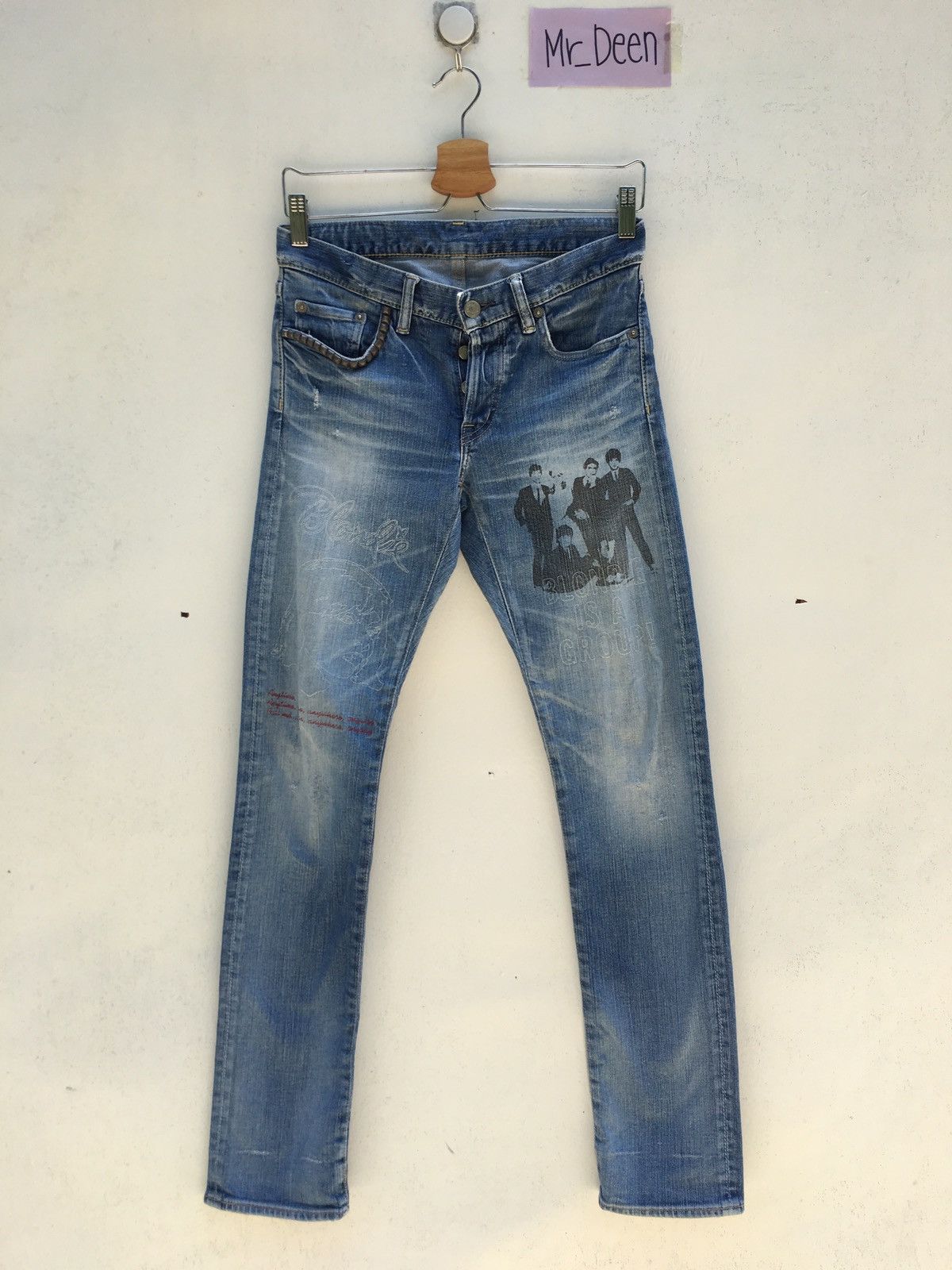 Glamour Hysteric Printed Blondie Band Metal Spike Side Pocket