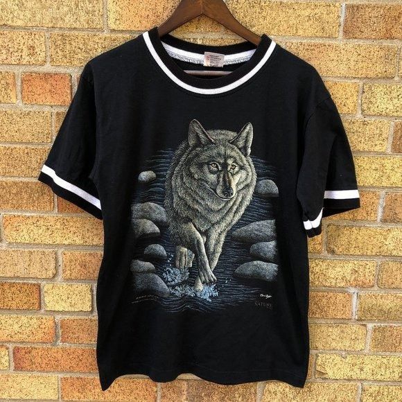 Vintage 1988 Wolf T Shirt Wolf River Hoodie, Sweatshirt | FlexRushtees.com