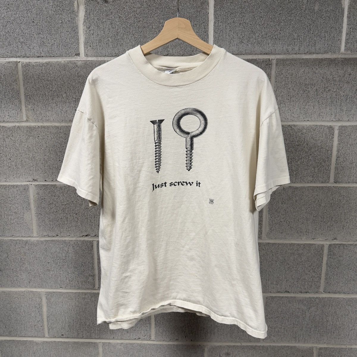 Vintage Faded Just Screw It Tool Shirt Erd Grunge Chrome Hoodie, Sweatshirt | FlexRushtees.com