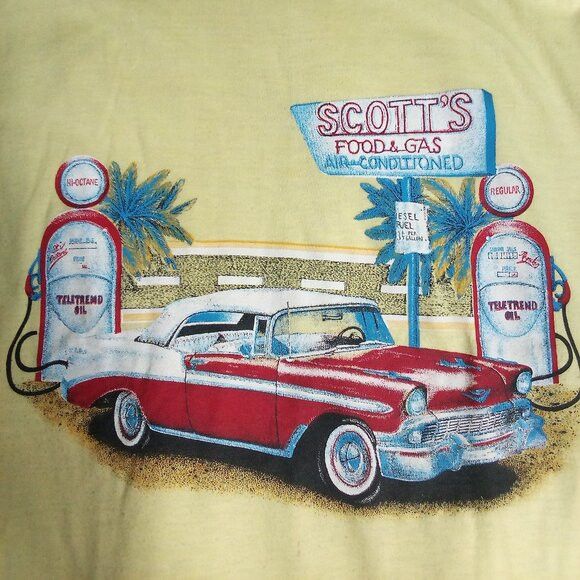 Hanes Vintage 57 Chevy Scott S Food Gas Americana T Shirt Hoodie, Sweatshirt | FlexRushtees.com