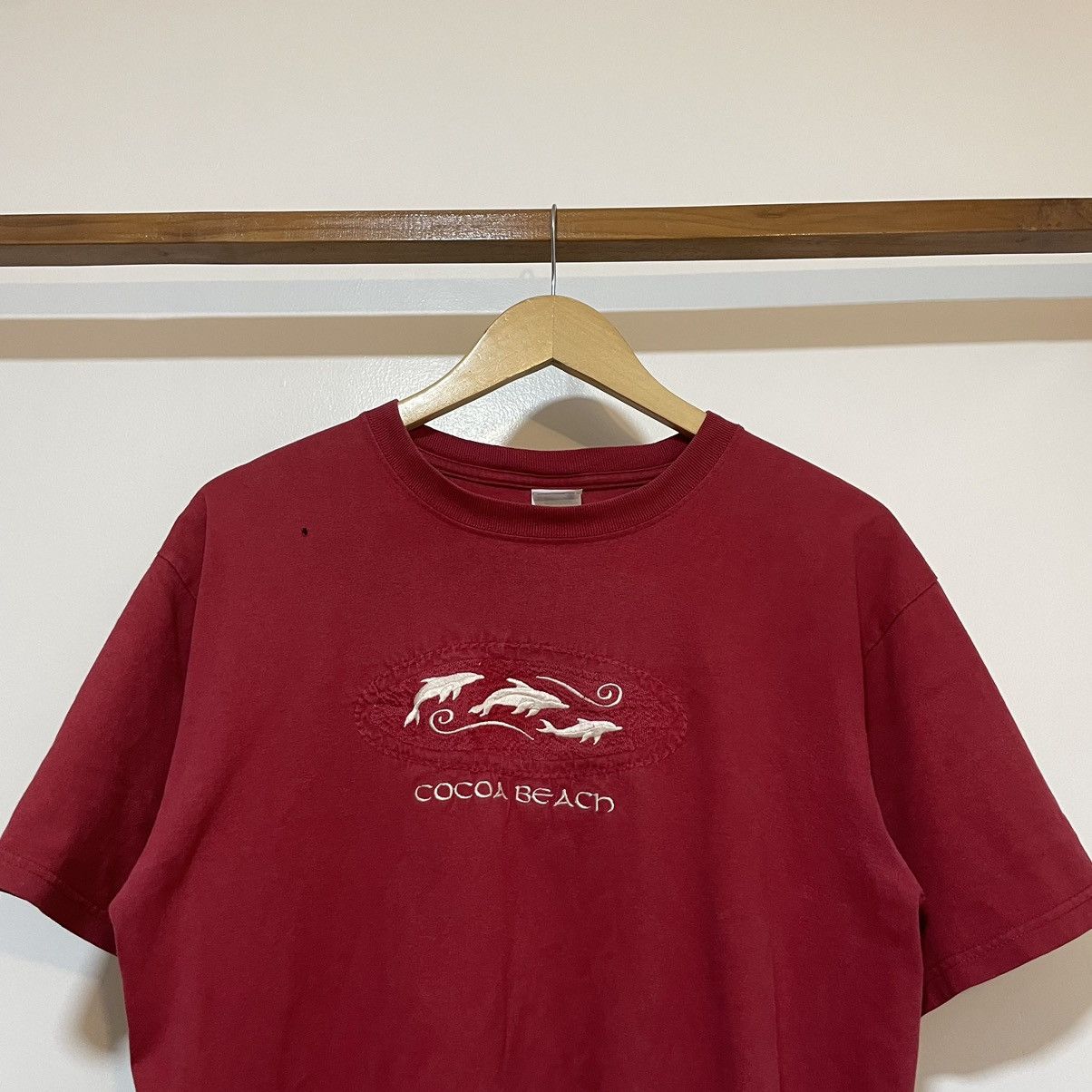 Vintage Anvil Coca Beach Embroidered Tee