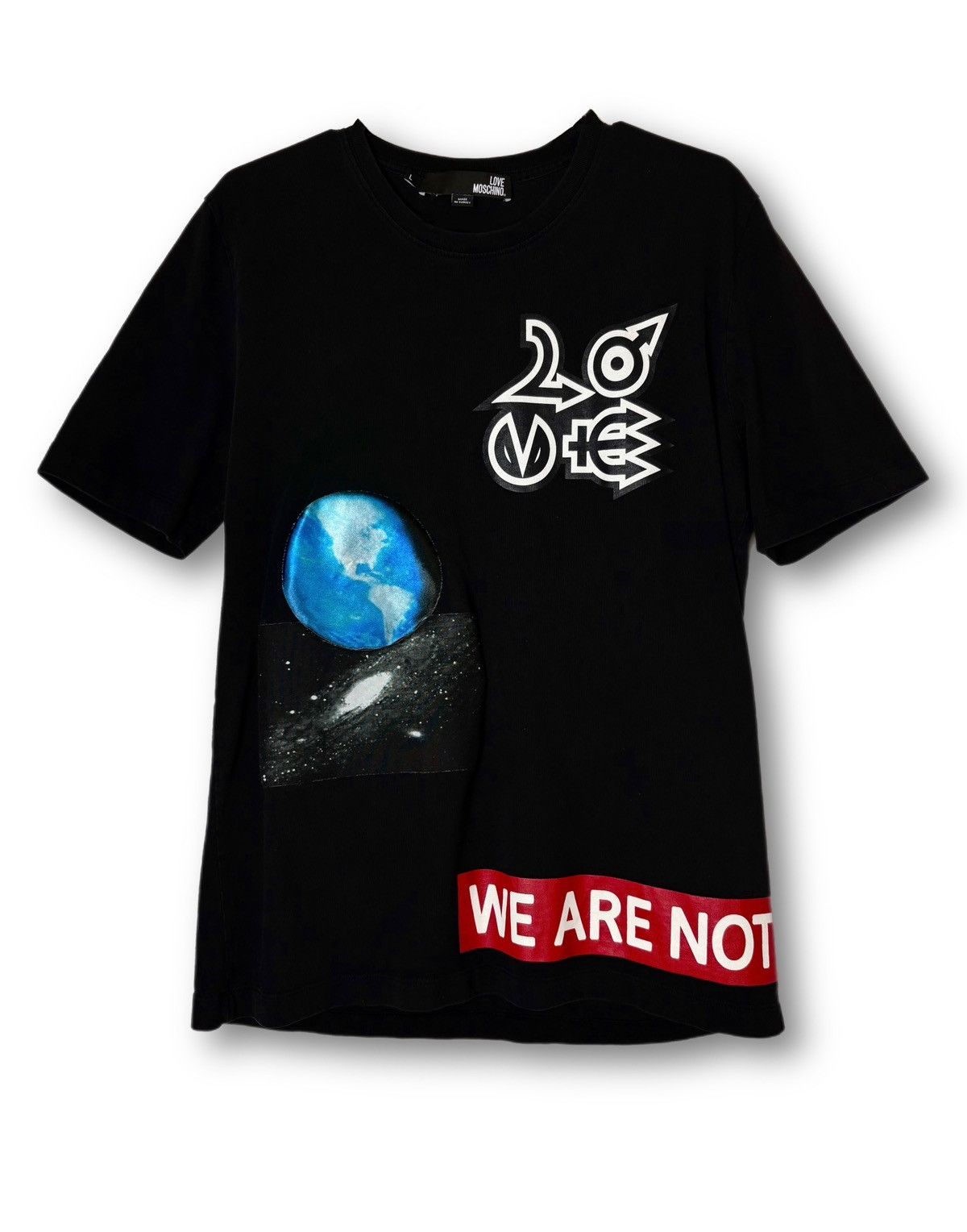 Love Moschino We Are Not Alone Space Tee