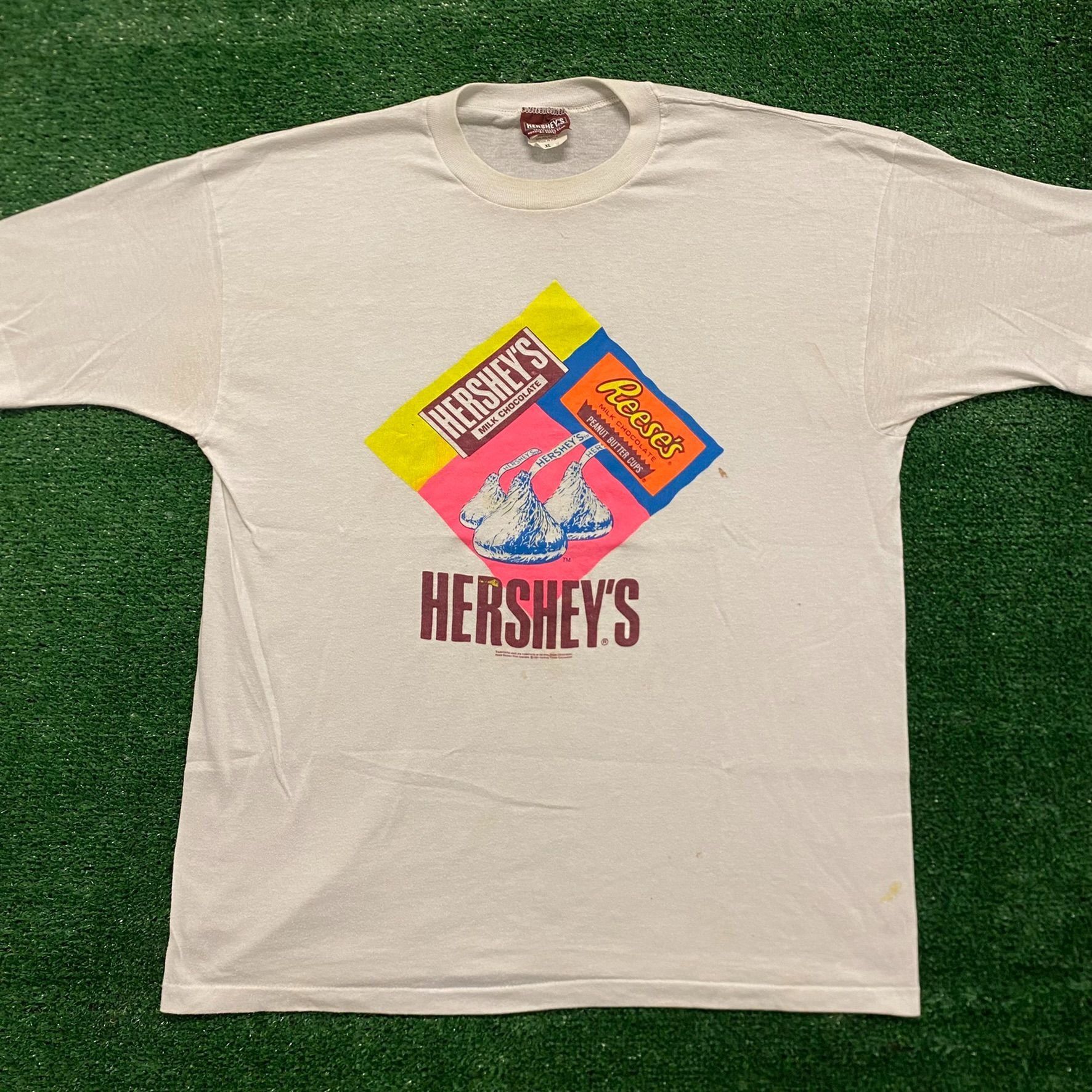 Vintage Hershey S Chocolate Vintage 90s Candy Junk Food T Shirt Hoodie, Sweatshirt | FlexRushtees.com
