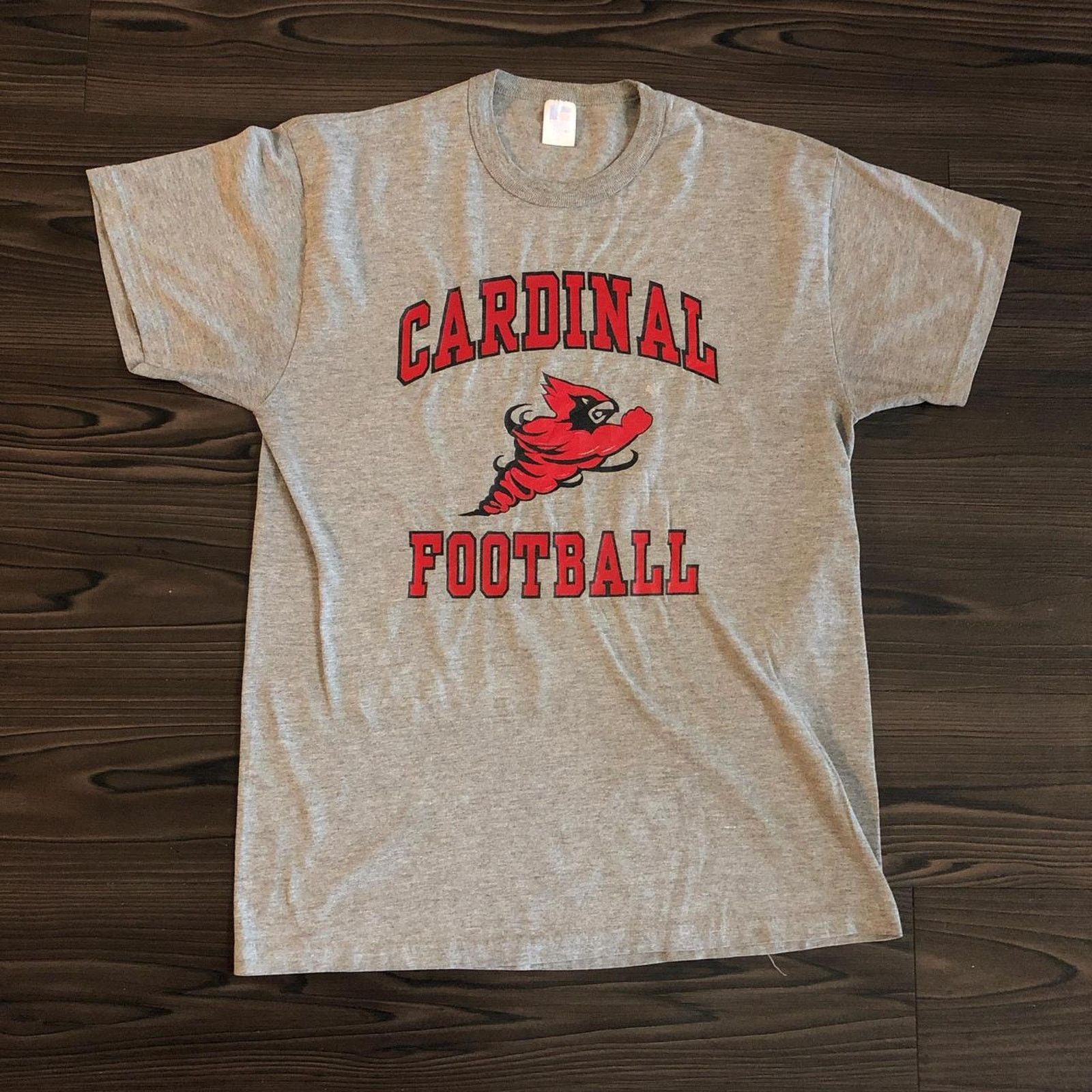 Russell Athletic Men S Grey Cardinal Football Graphic Tee