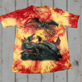 Mountain Vintage The Mountain Shirt Youth Xl Red Yellow Dragon Tie Dye Fantasy 2000s
