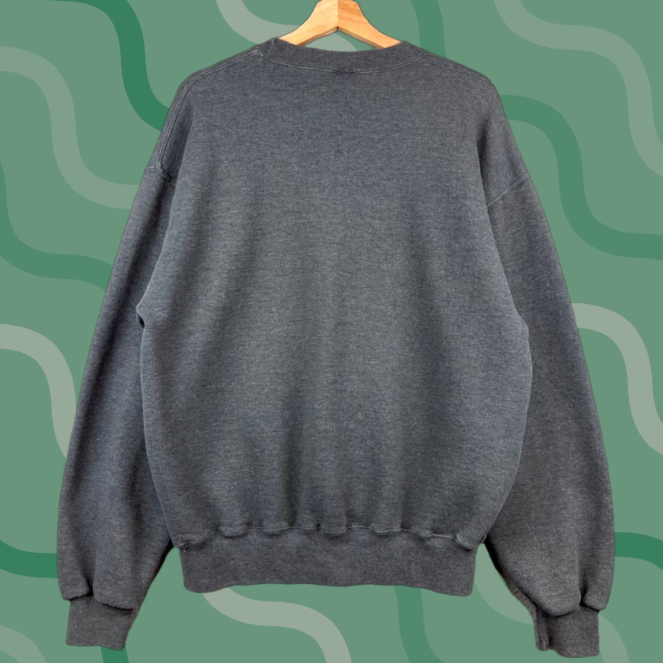 Athletic Vintage Russell Athletic Sweatshirt Crew Neck Gray Men L Pullover Logo Winter Fall