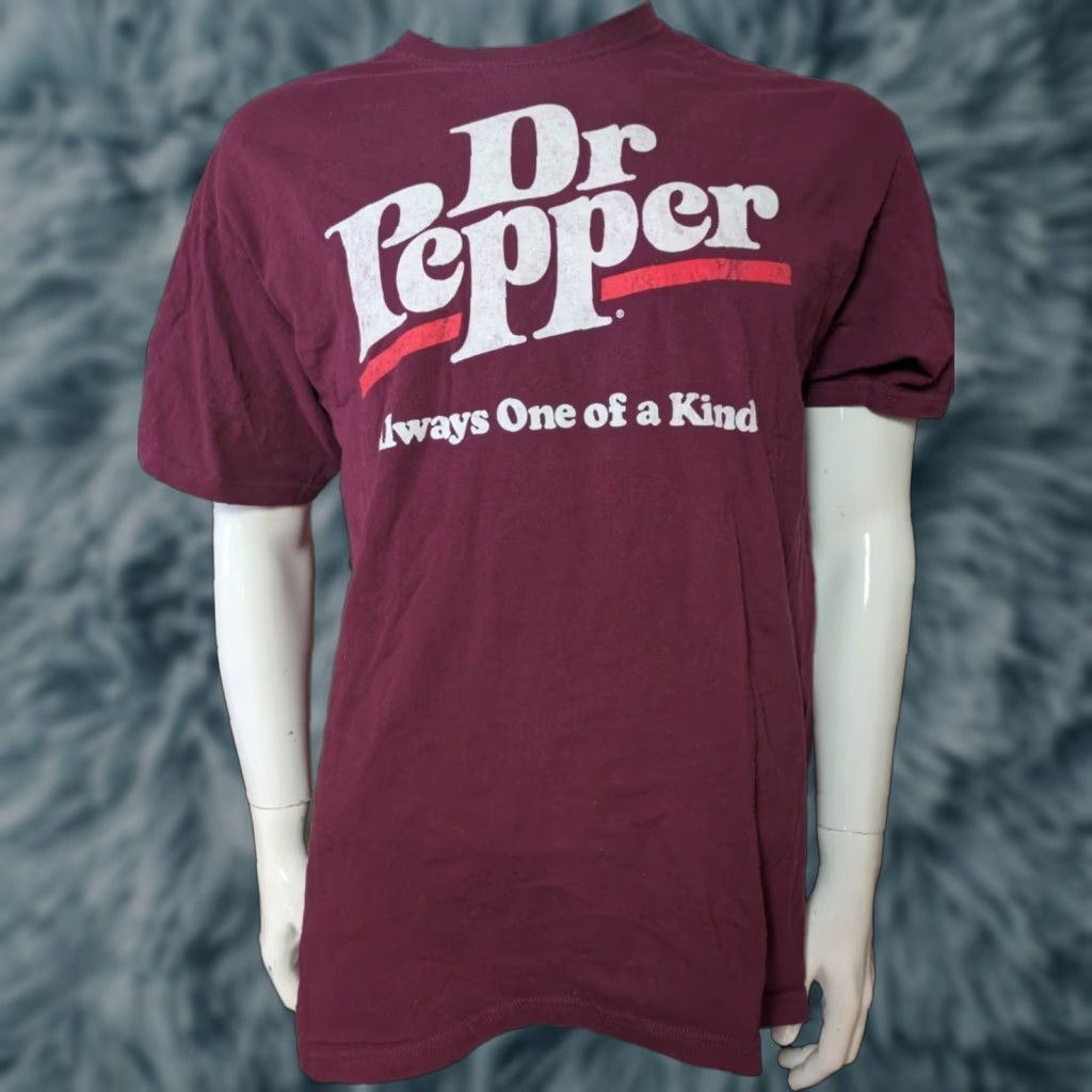 Vintage Dr Pepper T Shirt Large Red Cotton Short Sleeve Crew Neck Logo Graphic Tee Mens Retr Hoodie, Sweatshirt