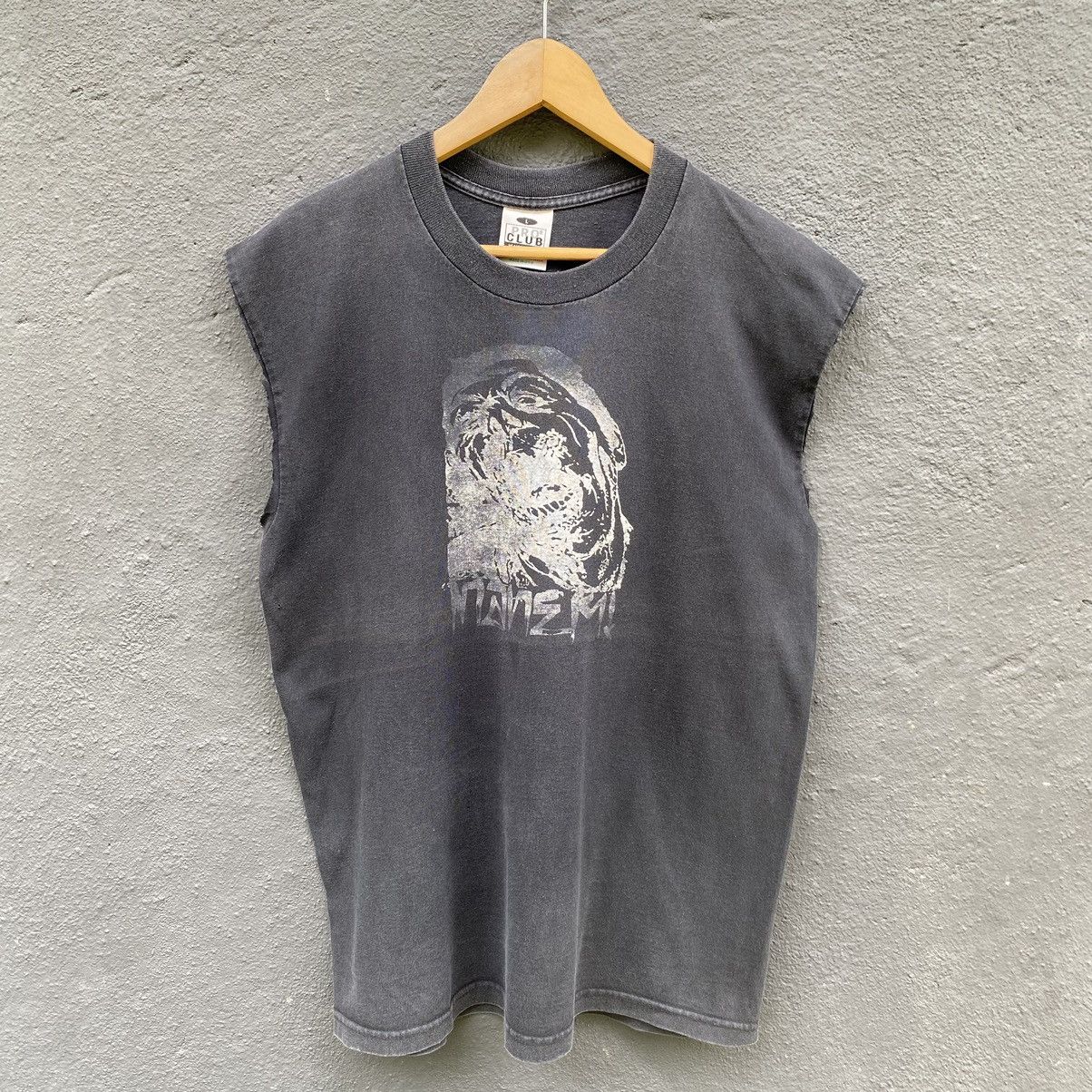 Vintage Sick Thrashed Faded Vintage Screaming Man Erd Grunge Tshirt