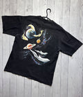Vintage Harlequin 1990 Dolphin Space Art Tee Rare Usasize L