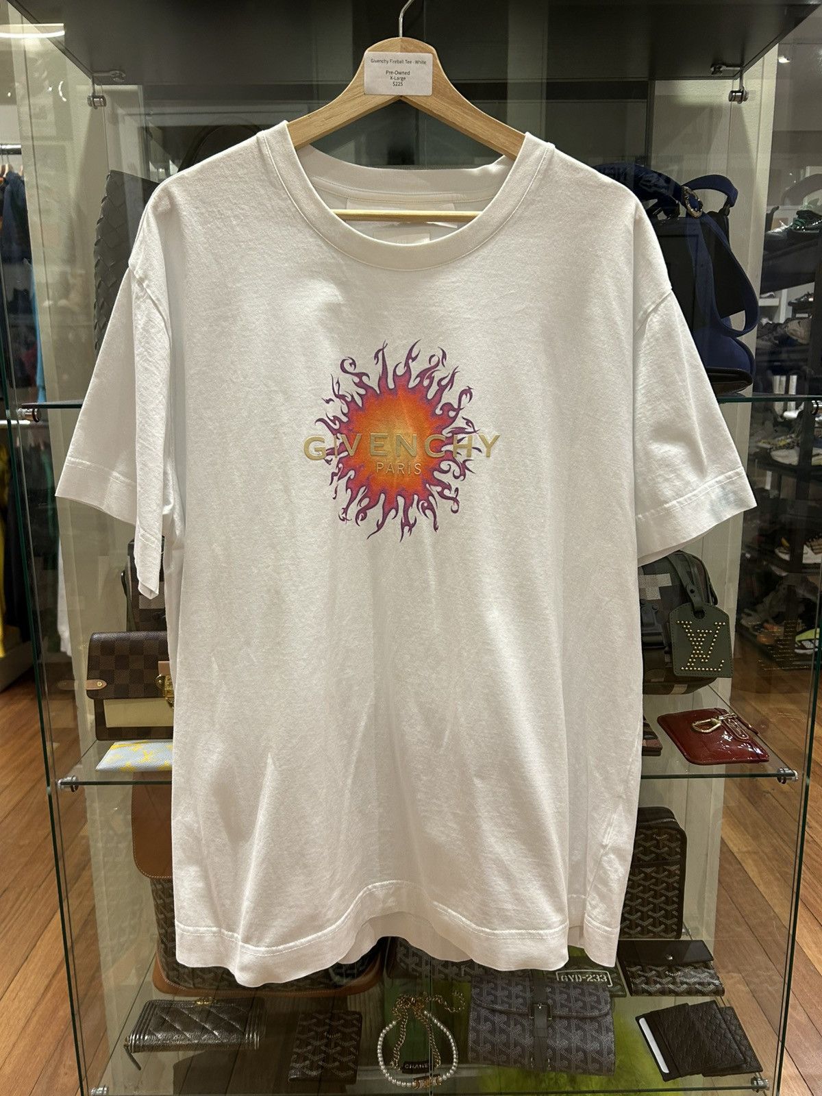 Givenchy Fireball Tee White Hoodie, Sweatshirt | FlexRushtees.com