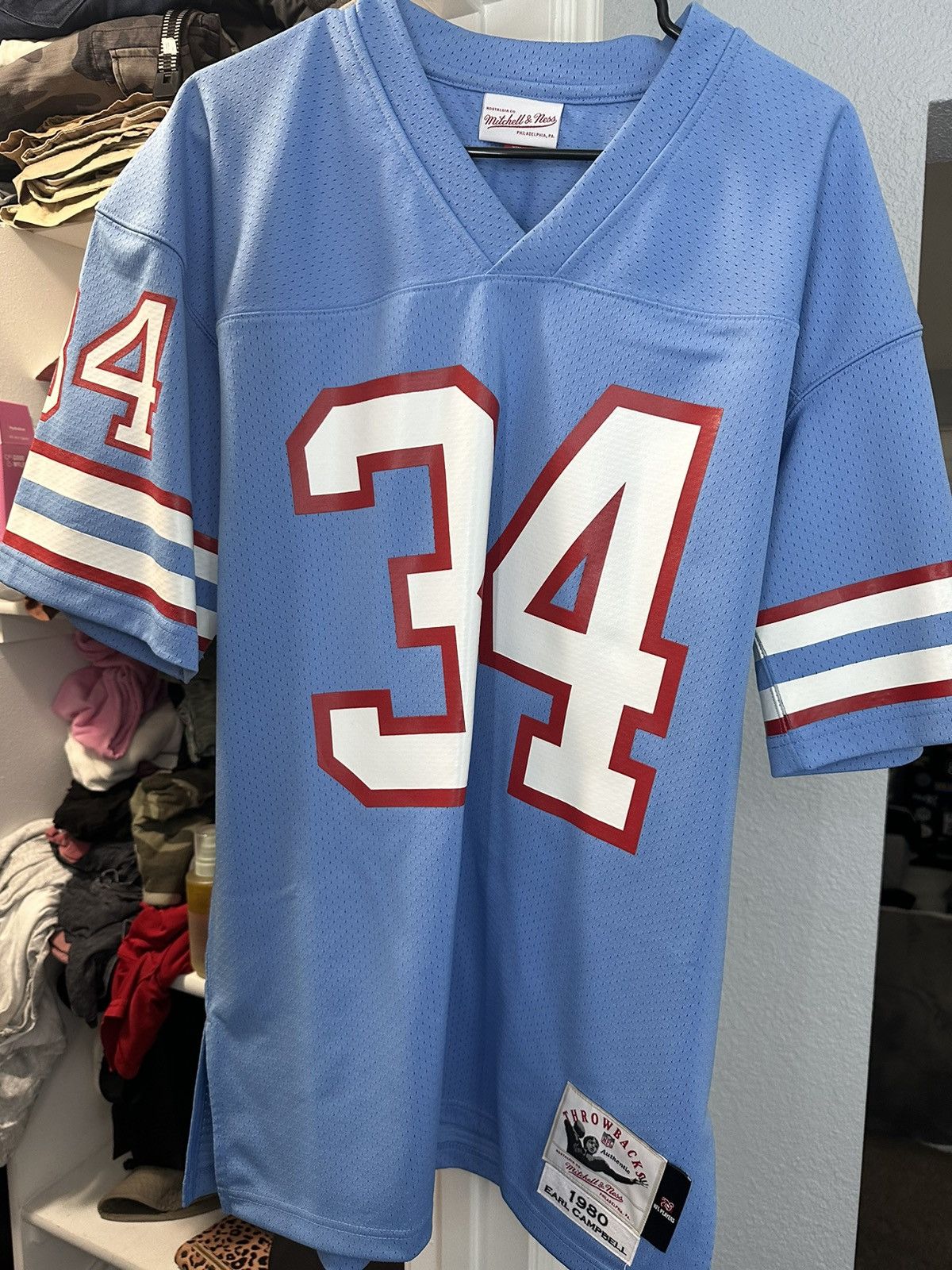 Mitchell Ness Earl Campbell Mitchell Ness Houston Oilers Jersey