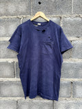 Vintage Thrashed Faded Tee Shirt Distressed Navy Hoodie, Sweatshirt | FlexRushtees.com