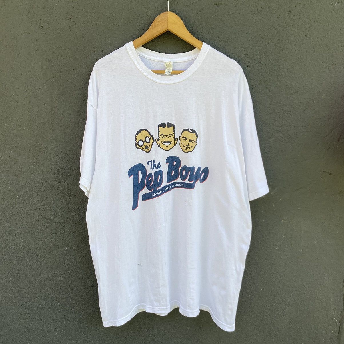 Vintage The Pep Boys Manny Moe Jack Oversized Tee Hoodie, Sweatshirt | FlexRushtees.com