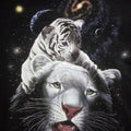 Vintage White Tiger King Magic Outer Space T Shirt