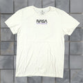Nasa Vintage Hyper Space Men Medium T Shirt White Logo Space Graphic Crew Neck Short Sleeve