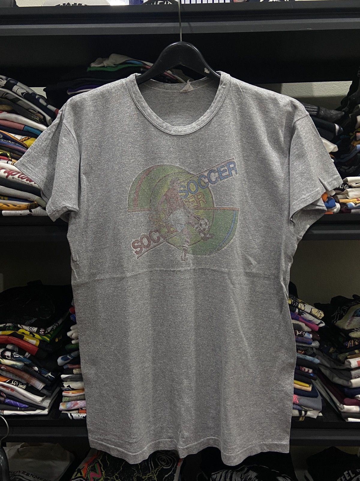 Very Rare Vintage 60s Champion Tag Soccer T Shirt