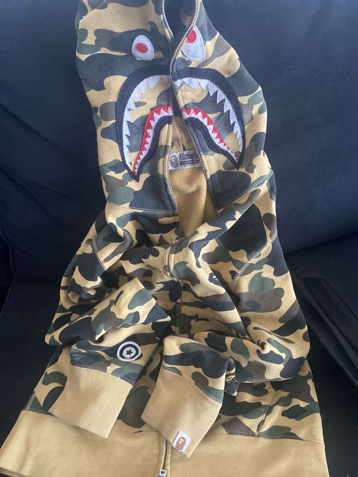 Bape 1st Camo Shark Full Zip Hoodie T-Shirts, Sweatshirt | FlexRushtees.com