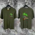 Vintage Pirana Joe Riviera Maya Graphic T Shirt Tropical Beach Tee