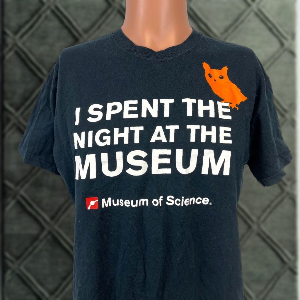 Doublet Museum Of Science T Shirt Adult M Black Double Sided Short Sleeve Crew Neck Cotton Hoodie, Sweatshirt
