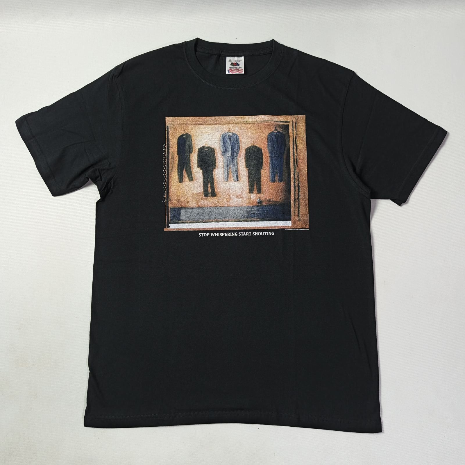 Band Tees Radiohead Stop Whispering Start Shouting Fotl Black Size Xl Hoodie, Sweatshirt | FlexRushtees.com