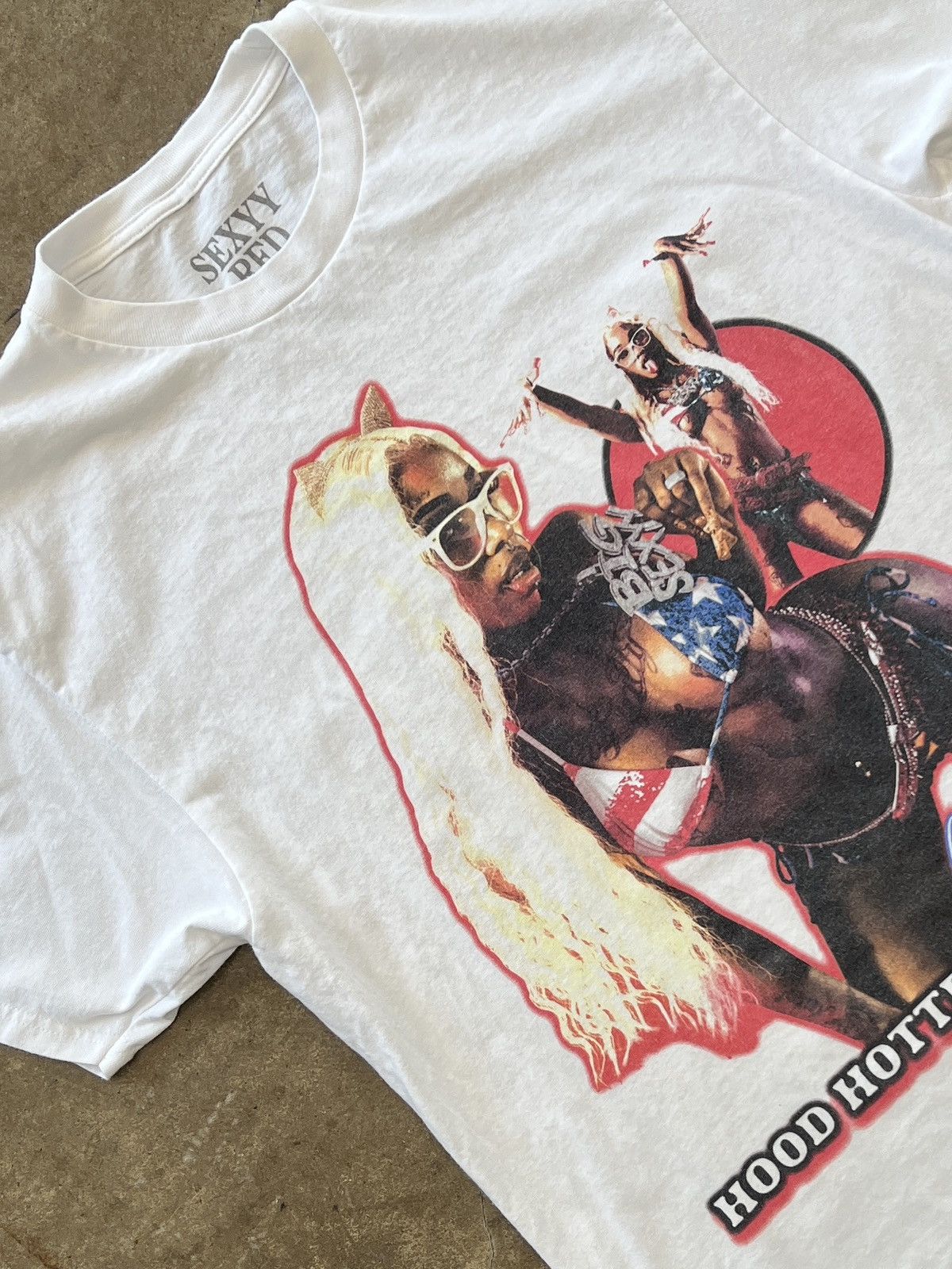 Rap Tees Sexyy Red Hood Hottest Princess Rap Style Tee Large Hoodie, Sweatshirt | FlexRushtees.com