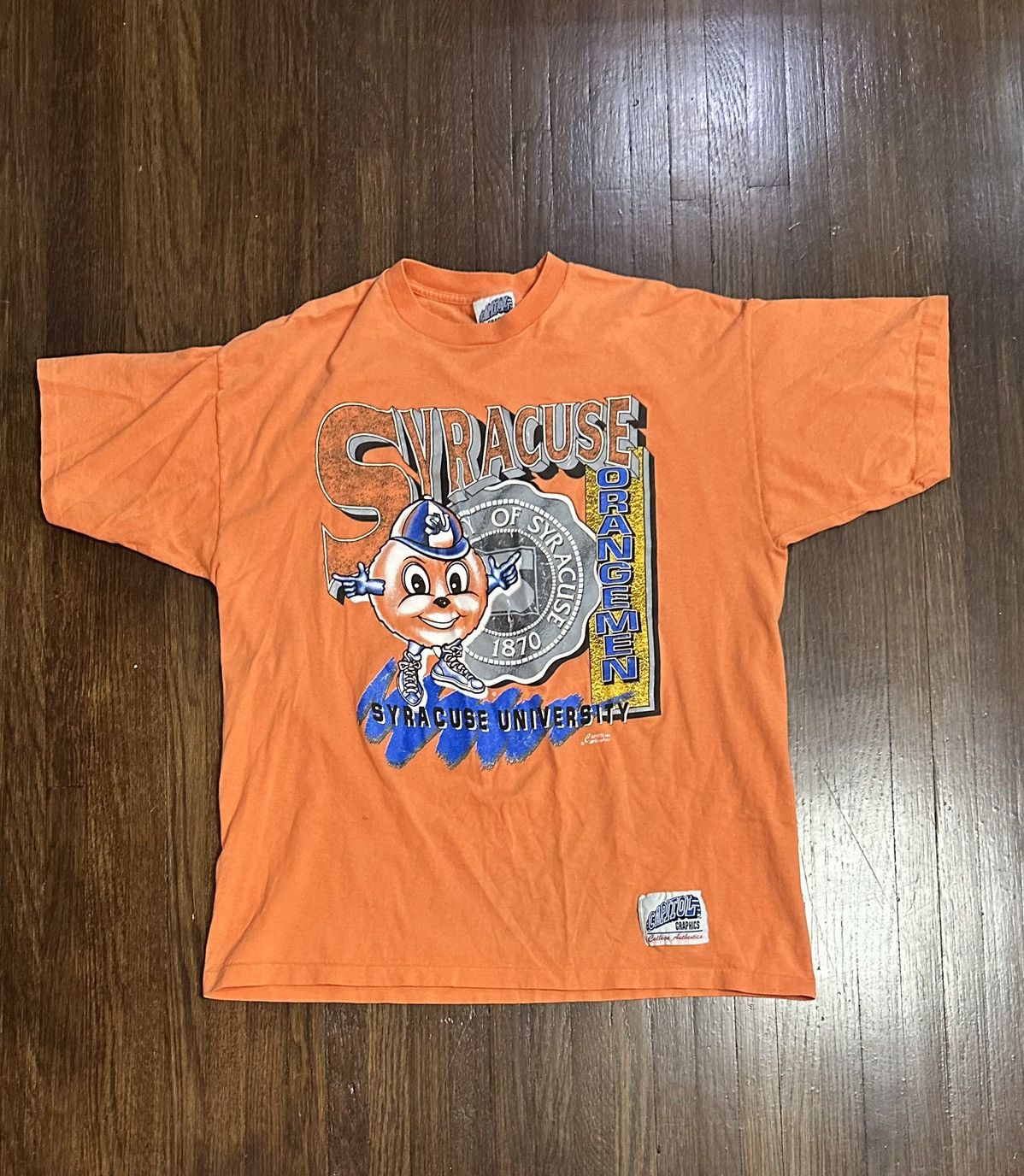 Vintage Syracuse Orange Men Vintage Graphic T Shirt Hoodie, Sweatshirt | FlexRushtees.com