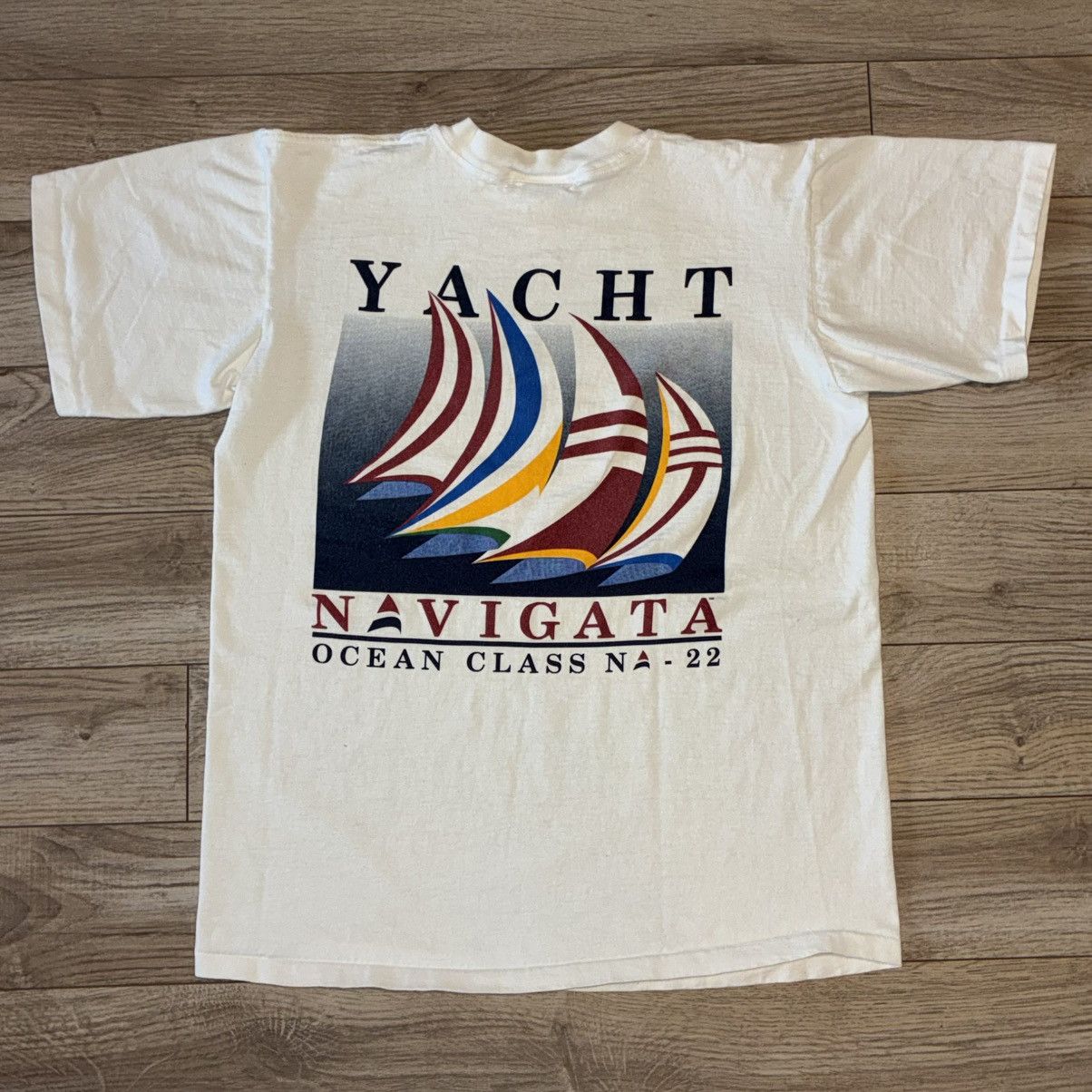Boy 90s Bugle Boy Yacht Navigata Ocean Class Na 22 Tee