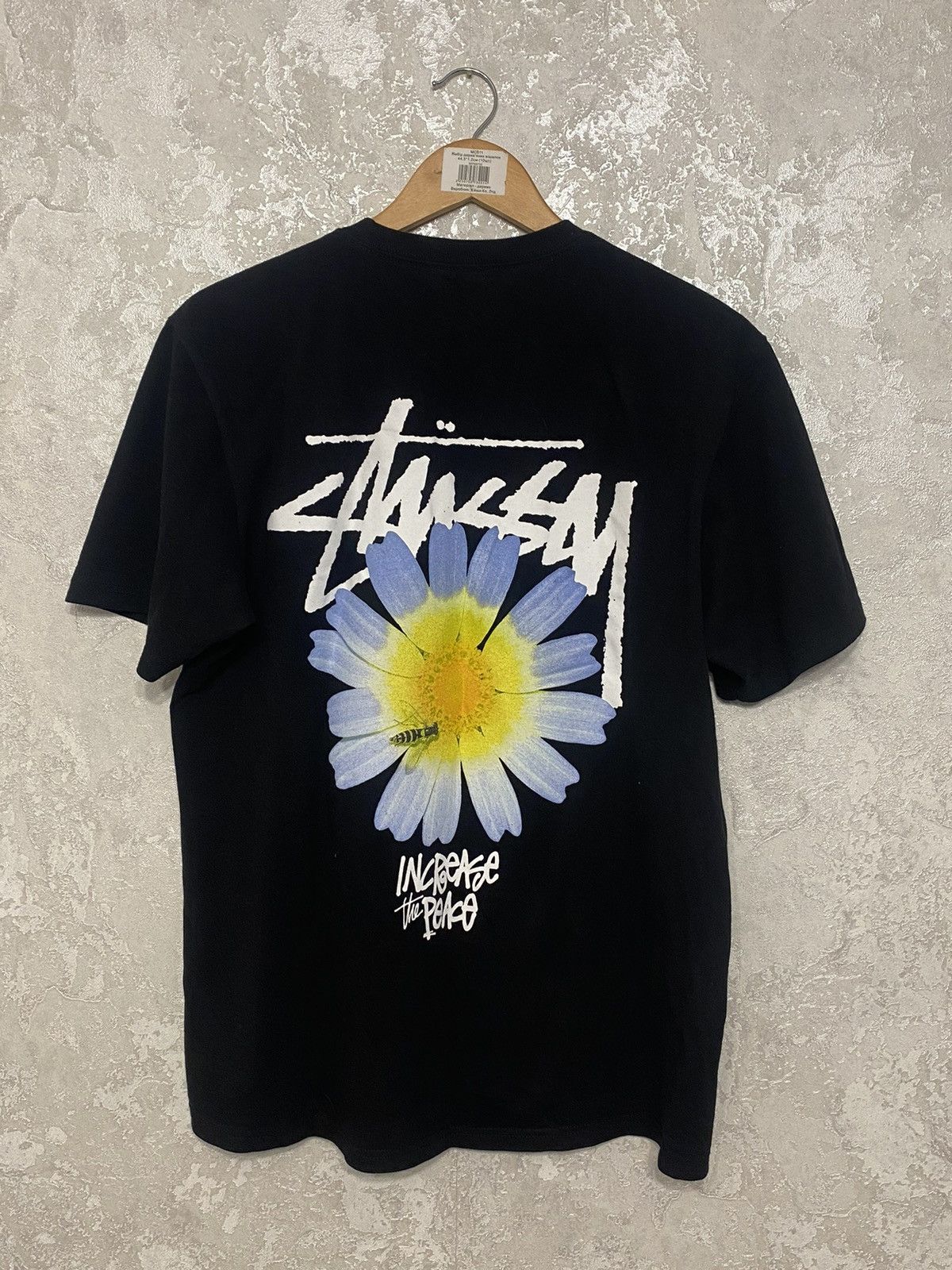 Stussy T Shirt Flower In Back Hoodie, Sweatshirt | FlexRushtees.com