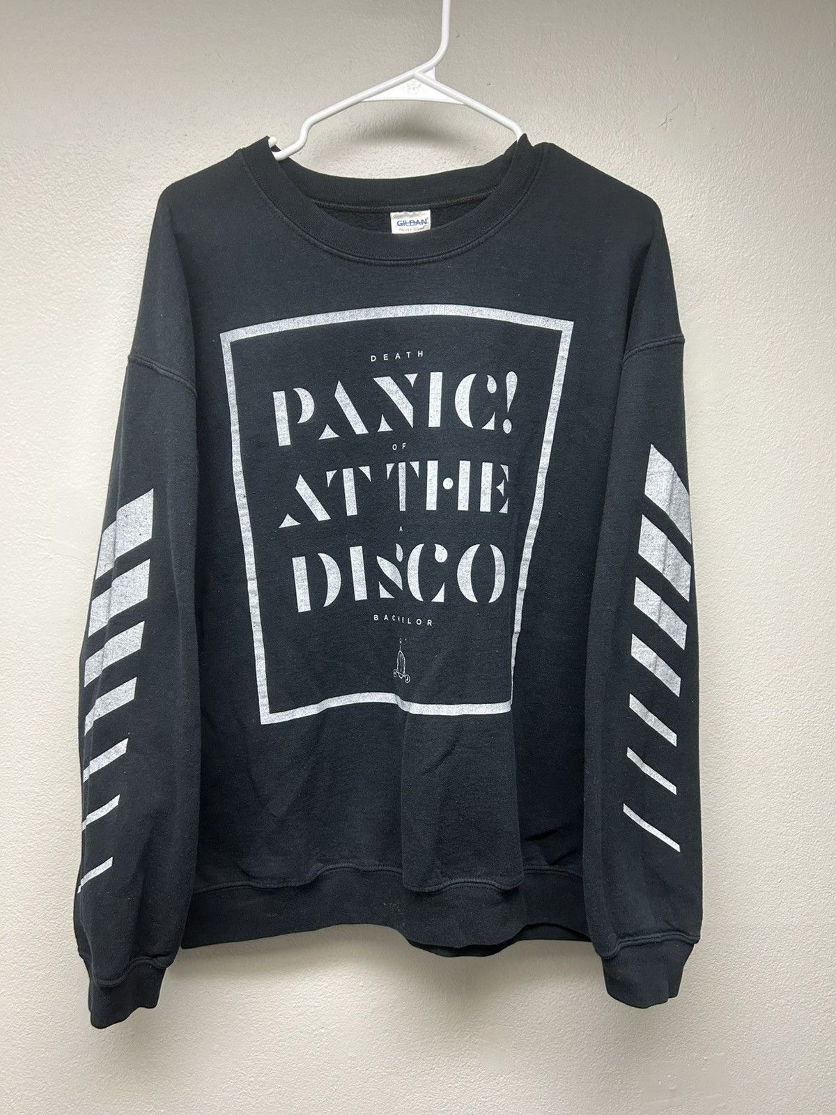 Vintage Panic At The Disco Death Of A Bachelor Black Sweater T-Shirts, Hoodie, Sweatshirt | FlexRushtees.com