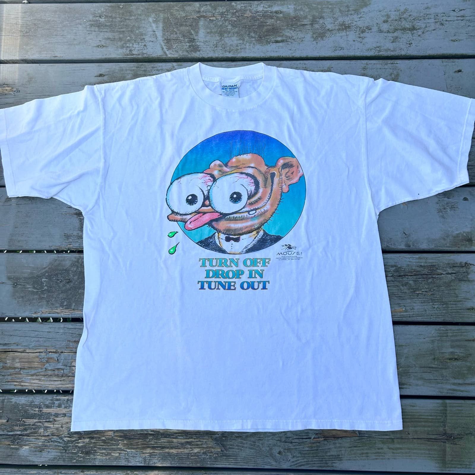 Gildan Vintage Stanley Mouse Shirt Rare 1996 Psychedelic