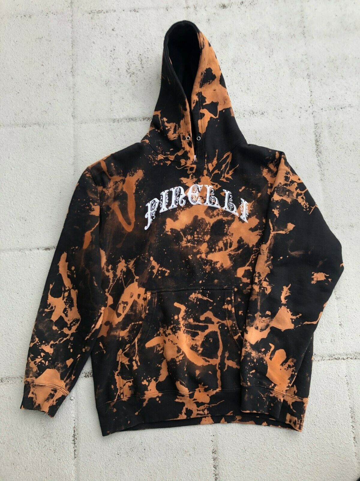 Custom Pinelli Black Tie Dye Sweatshirt