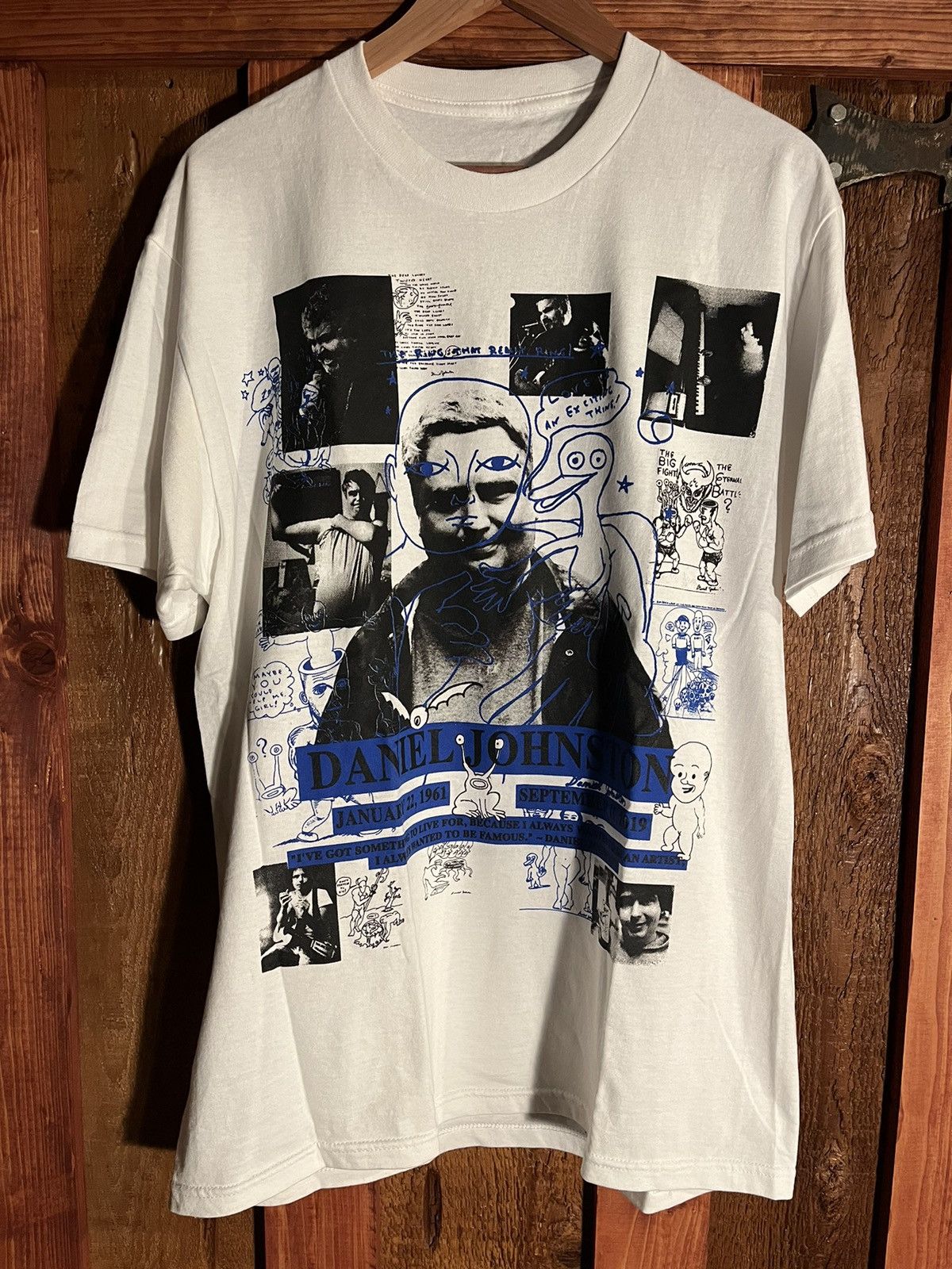 Band Tees Daniel Johnston Findsleep Large Grail Hoodie, Sweatshirt | FlexRushtees.com