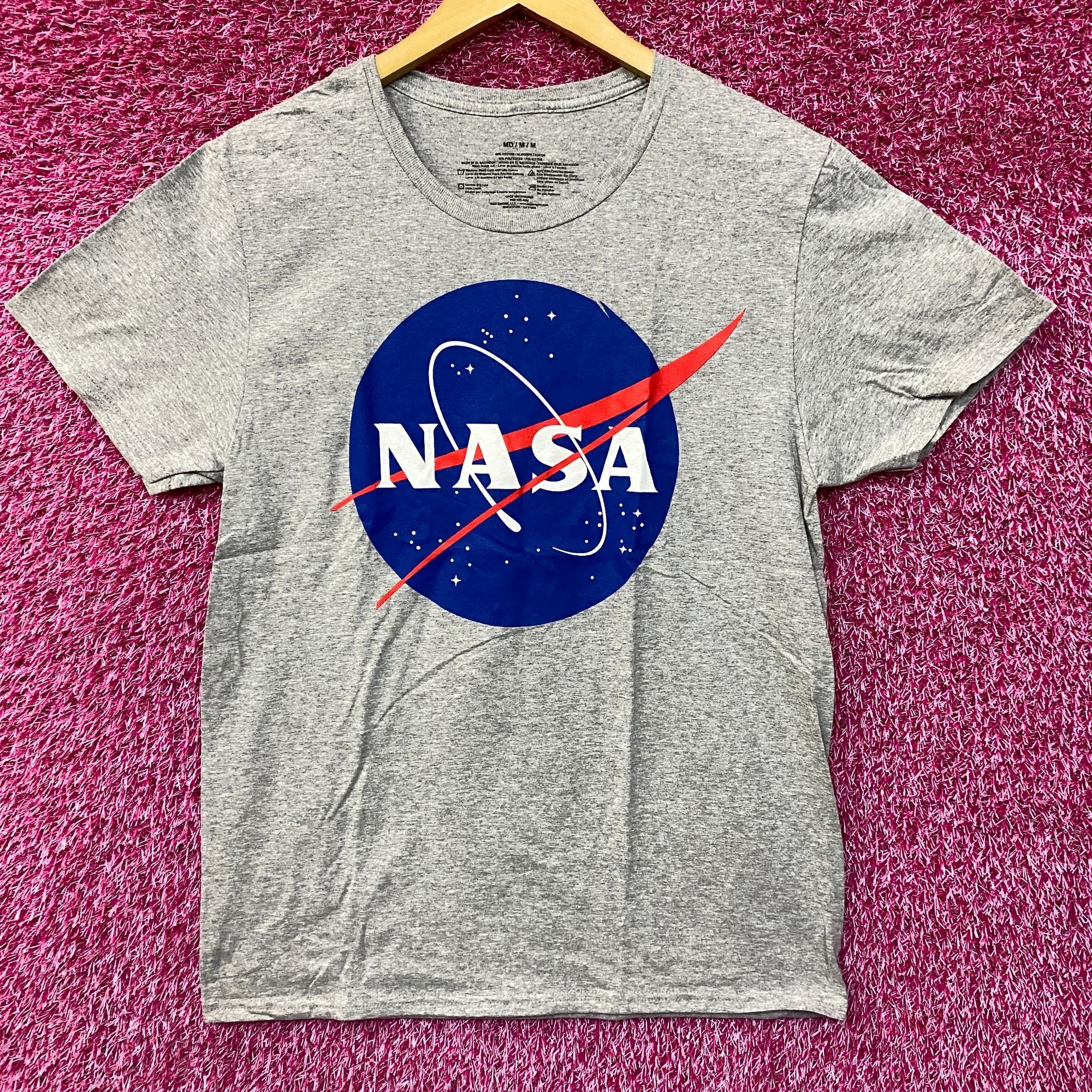 Nasa Logo Gray T Shirt Medium