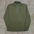 Thousand Ten Thousand Pullover Mens M Green Zip Long Sleeve Training 1 4 Zip Lightweight Casual