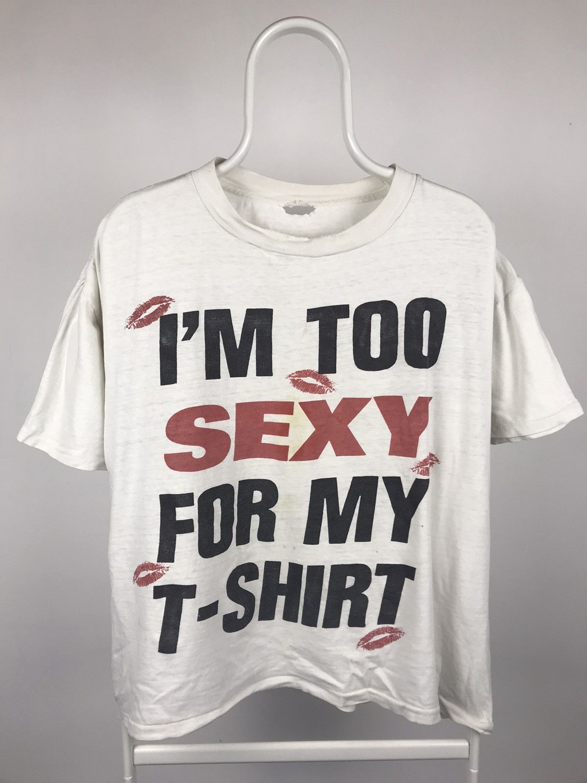 Vintage I M Too Sexy For My T Shirt Trashed Distressed Tee Hoodie, Sweatshirt | FlexRushtees.com