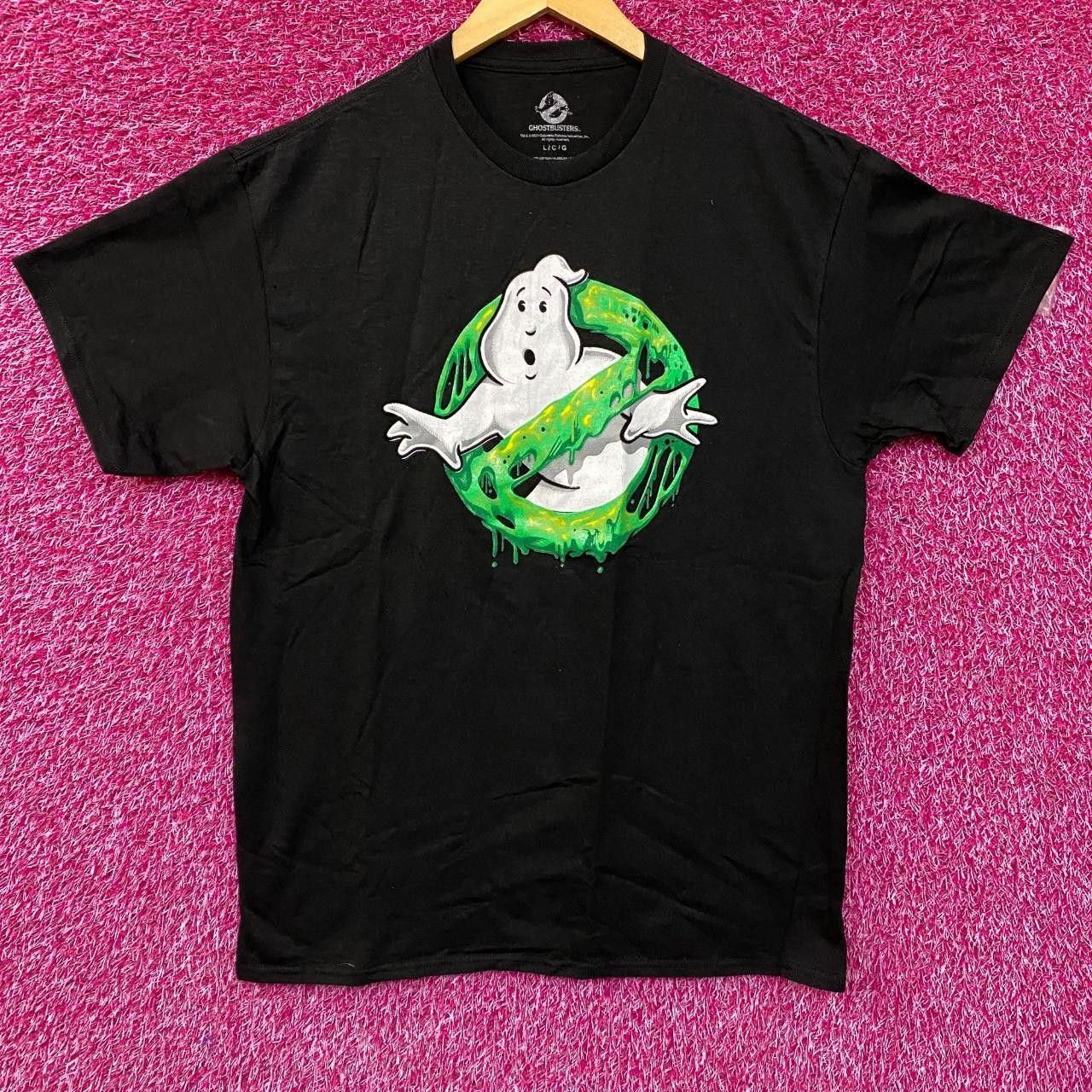 Other Ghostbusters Slimer Anti Ghost Logo Movie Promo T Shirt L