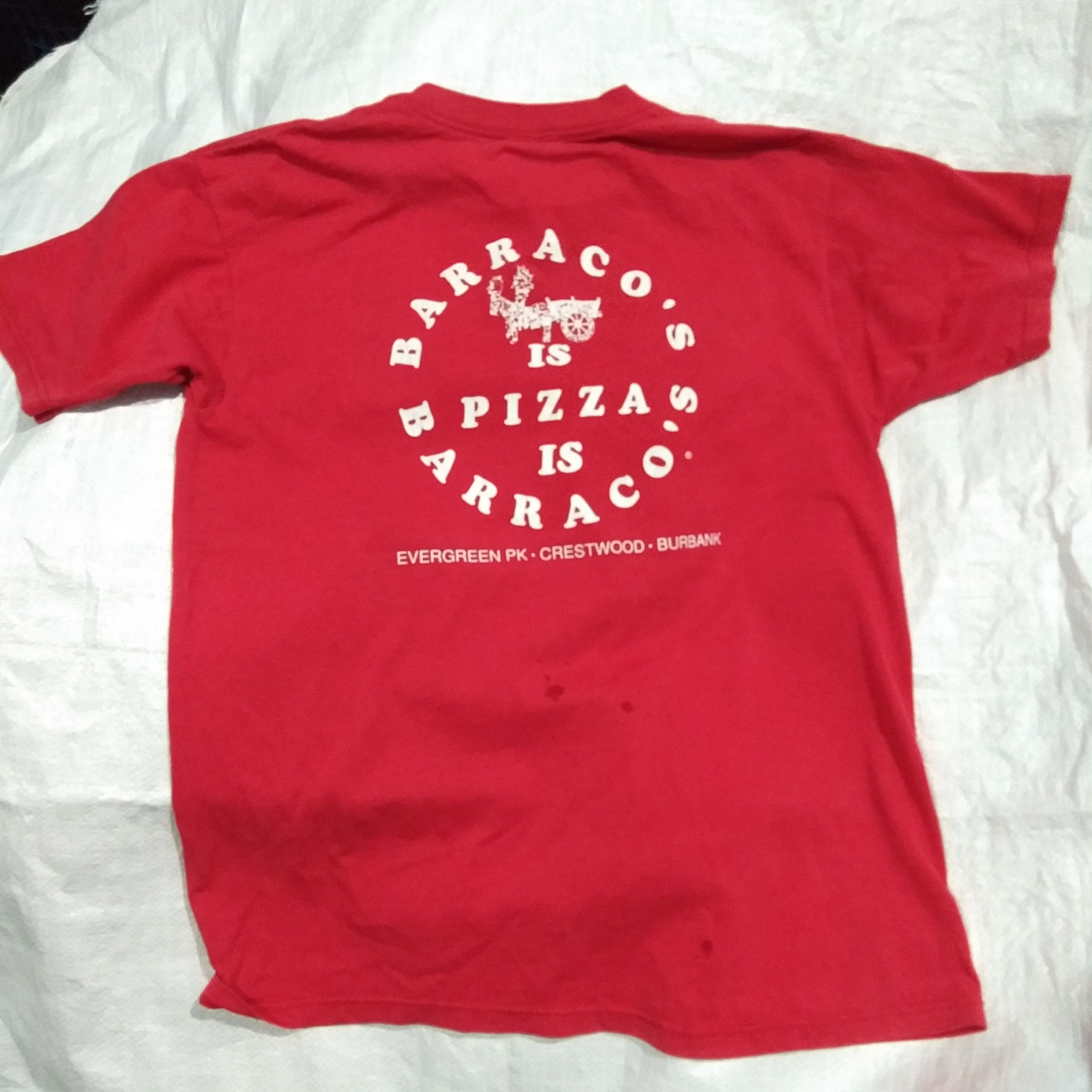 Vintage Offer Me 90s Barraco S Is Pizza Crestwood Burbank T-Shirts, Hoodie, Sweatshirt | FlexRushtees.com