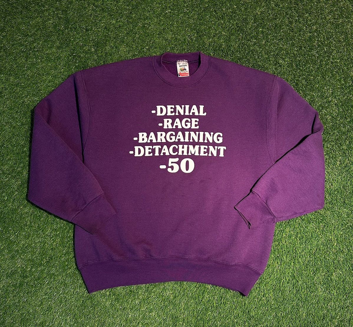 Vintage 90s Fruit Of The Loom Quote Sweatshirt