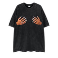 Other Trendy Graphic Oversized Tee With Artistic Hand Design Hoodie, Sweatshirt | FlexRushtees.com