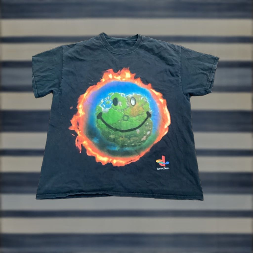 Fortnite The Scotts World Map T Shirt Large Black Short Sleeve Mens