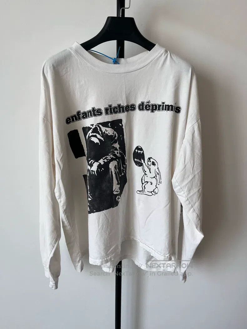 Riches Deprimes Enfants Riches Deprimes White Rabbit Slogan Long Sleeve