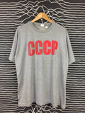Vintage Vtg Cccp Pop Art Logo Statement Slogan Graphic Tee Hoodie, Sweatshirt | FlexRushtees.com