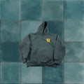 Vintage Bayside Men S Medium Gray Pullover Hoodie Solid Breathable Outdoor Sweatshirt For Fall Winte T-Shirts