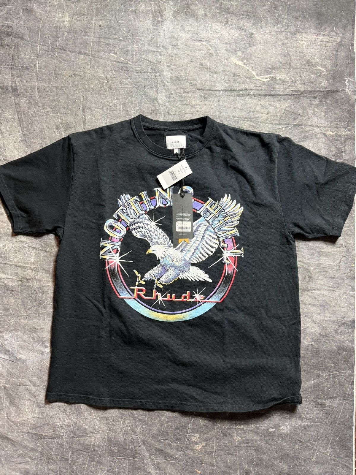 Rhude Notting Hill Eagle T Shirt Hoodie, Sweatshirt | FlexRushtees.com