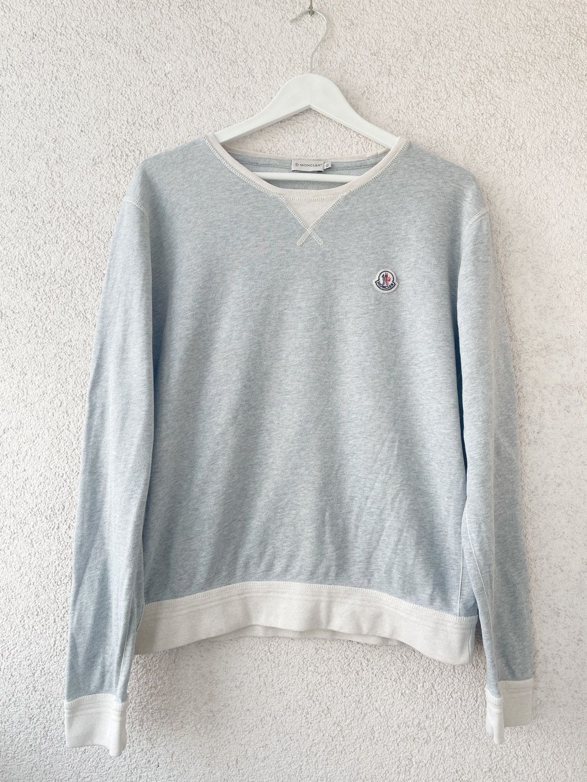 Moncler Basic Small Logo Men Gray Sweatshirt Size Xl T-Shirts, Hoodie | FlexRushtees.com