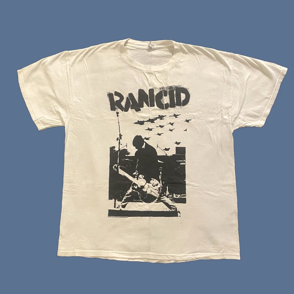 Rancid Delta T Shirt Machete License Punk Band Tee White Men S Size Large Hoodie, Sweatshirt | FlexRushtees.com