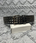 Crazy Vintage Y2k Avant Garde Studded Metal Details Belt