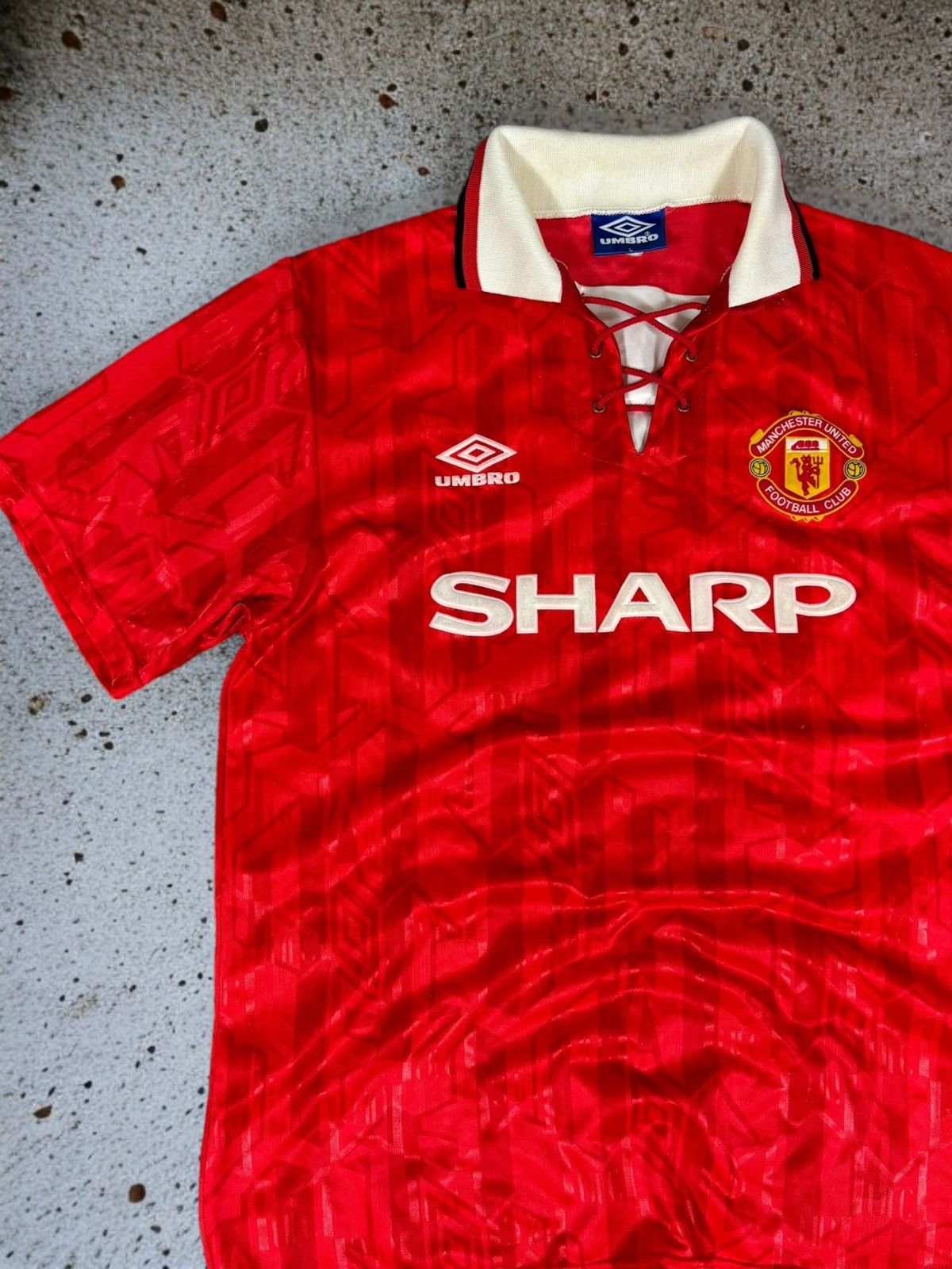 Vintage Manchester United Home Shirt 1992 1994 Vintage Umbro Jersey