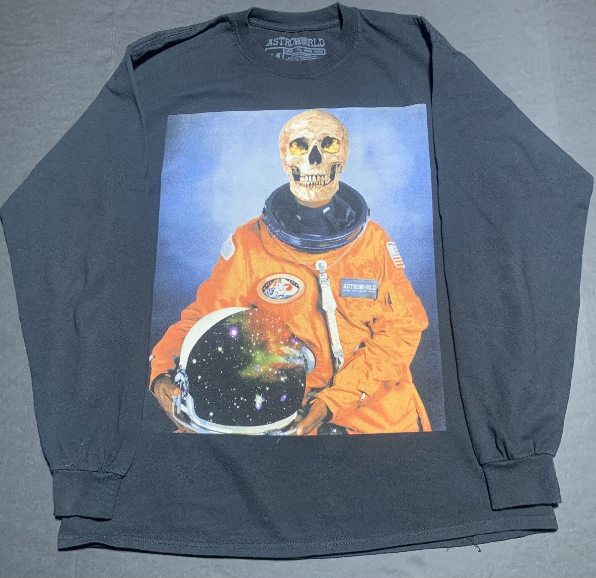 Scott Travis Scott Cactus Jack Astronaut Long Sleeve Shirt Size M
