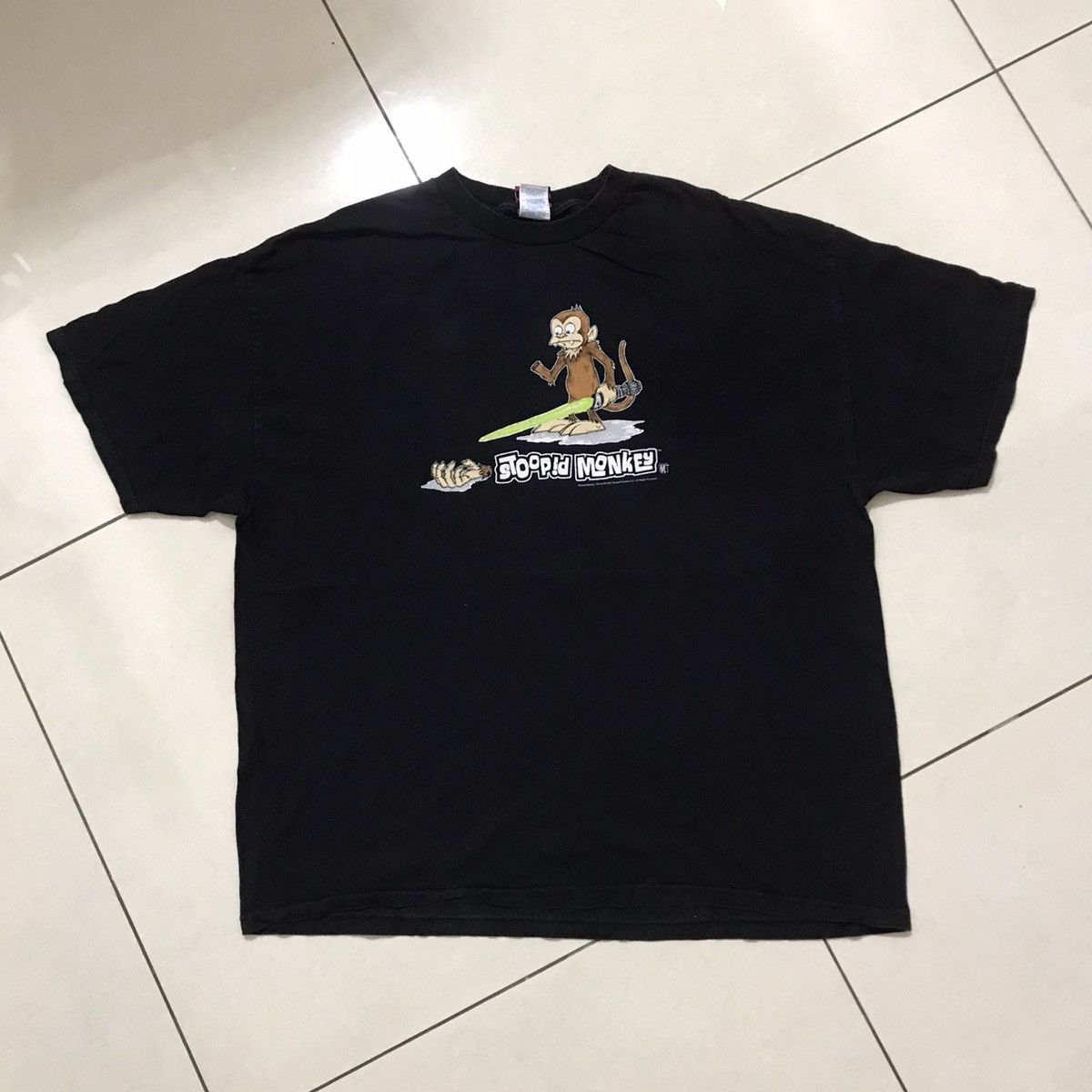 Vintage Animation Stoopid Monkey Rare Tee Hoodie, Sweatshirt | FlexRushtees.com